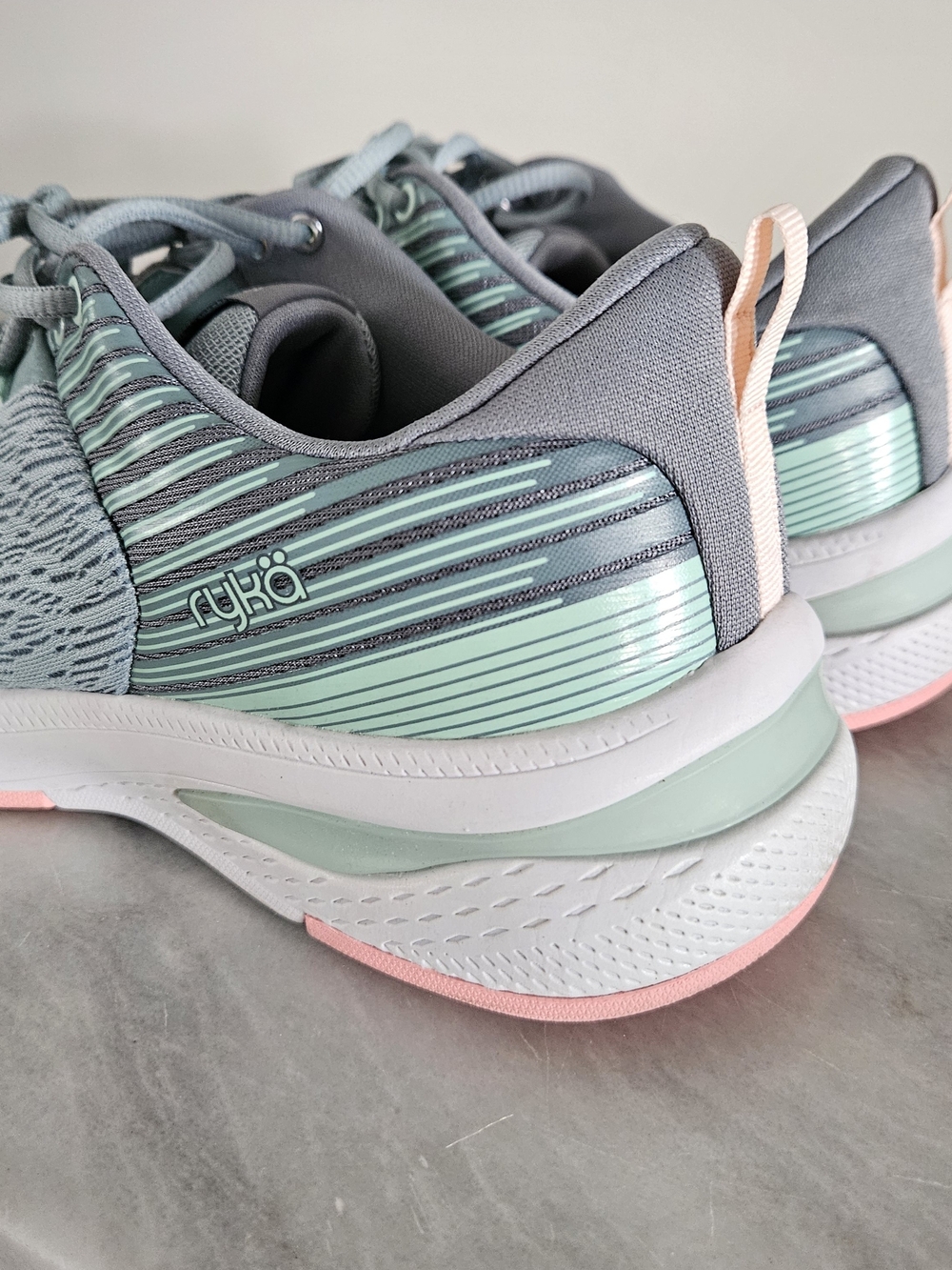 Ryka Women's Teal and Pink Athletic Sneakers - Picture 8 of 16